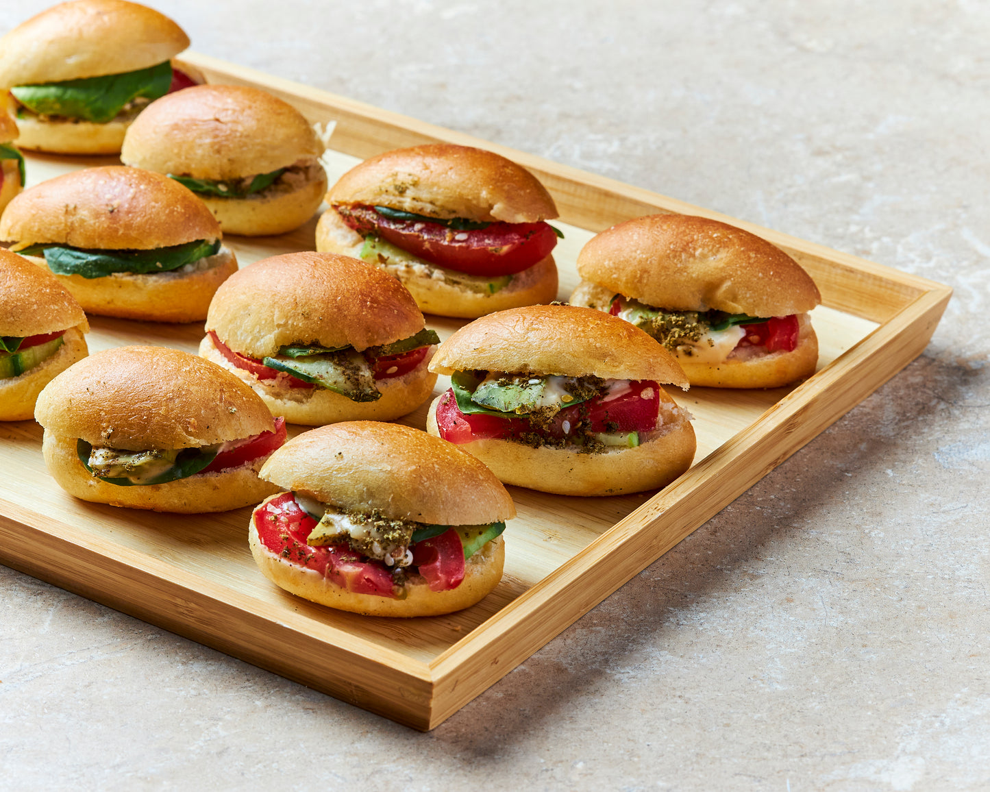 Mini sandwichs gourmands